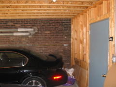 Interior of the garage of 957 W. Montana, looking west